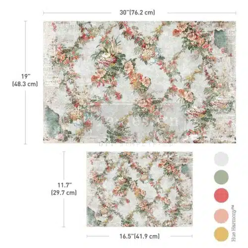Jardin Fleuri - Set Double Delight Papier Découpage Fibre Redesign with Prima