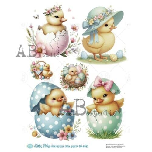 ID-579 Papier de riz Milky