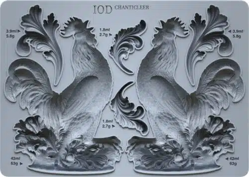 Chanticleer Moule silicone IOD - 12,70 x 17,78 cm