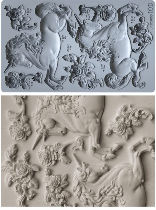 Unicorns Moule silicone IOD - 15,24 x 25,40 cm – Image 2