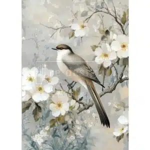 Gentle Watcher - Papier Découpage Fibre A1 Redesign with Prima