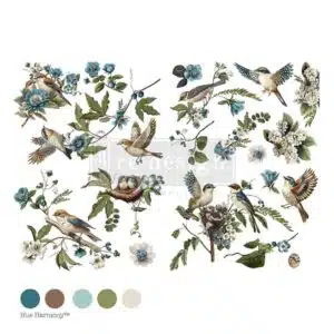 Aviary Elegance - 61x89cm - Transfert
