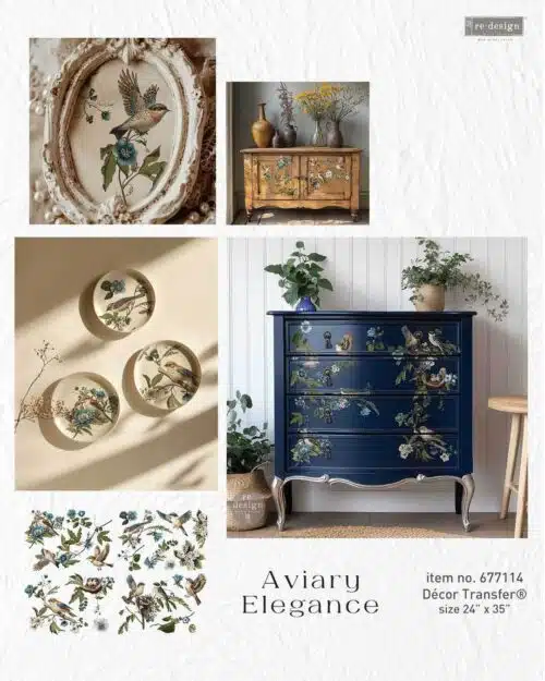 Aviary Elegance - 61x89cm - Transfert – Image 2