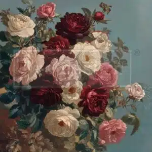 Ethereal Rosebush - Papier Découpage Fibre A1 Redesign with Prima