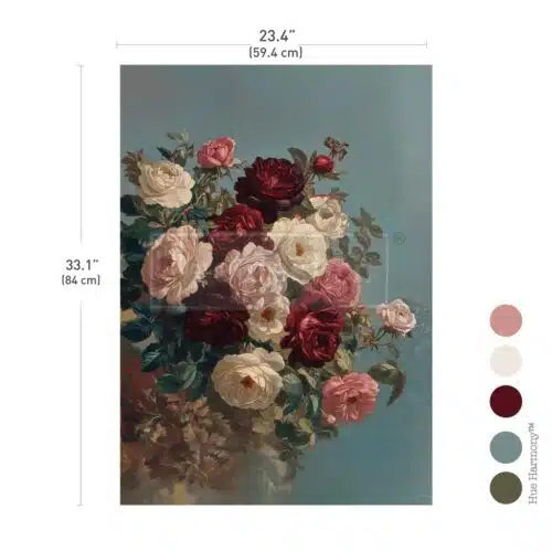 Ethereal Rosebush - Papier Découpage Fibre A1 Redesign with Prima – Image 2
