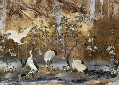 Graceful Wings - Papier Découpage Fibre A1 Redesign with Prima