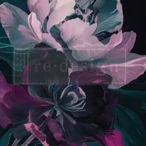 Lavish Bloom - Papier Découpage Fibre A1 Redesign with Prima
