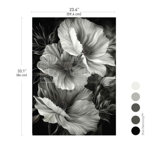 Moonlight Matilija - Papier Découpage Fibre A1 Redesign with Prima – Image 2