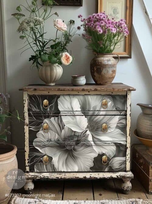 Moonlight Matilija - Papier Découpage Fibre A1 Redesign with Prima – Image 3