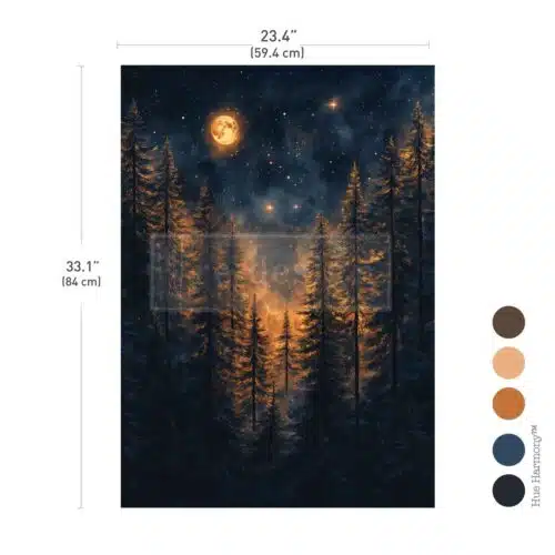 Moonlit Forest - Papier Découpage Fibre A1 Redesign with Prima – Image 2