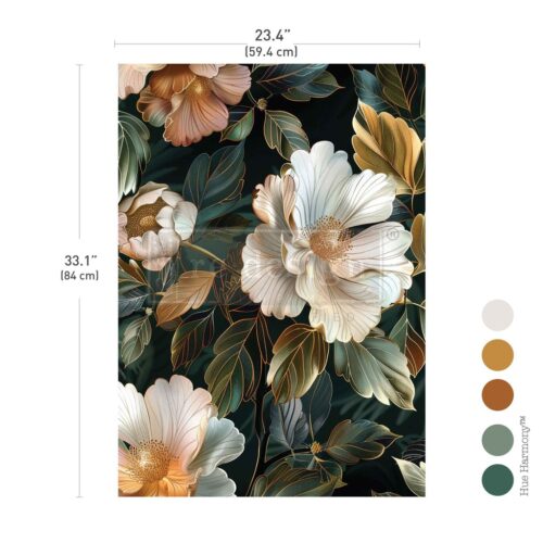 Opulent Petal - Papier Découpage Fibre A1 Redesign with Prima – Image 2