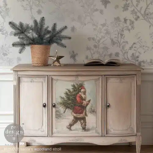 Santa's Woodland Stroll – Set Papier Découpage Fibre A3 Redesign with Prima – Image 2