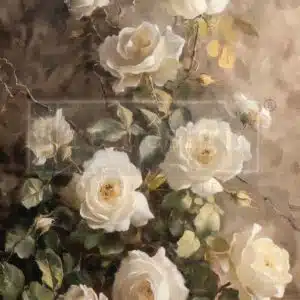 Silent Beauty - Papier Découpage Fibre A1 Redesign with Prima