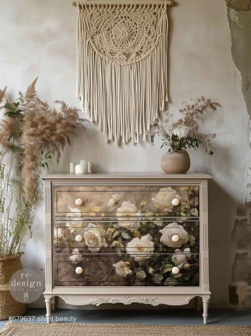 Silent Beauty - Papier Découpage Fibre A1 Redesign with Prima – Image 3