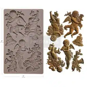 Angelic Floral Noel - Moule silicone Redesign with Prima  - 12,70 x 20,32 cm