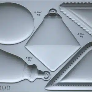 Bibelots 2 - Moule silicone IOD - 15,24 x 25,40 cm