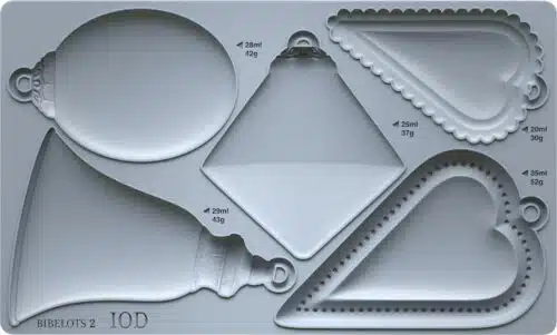 Bibelots 2 - Moule silicone IOD - 15,24 x 25,40 cm