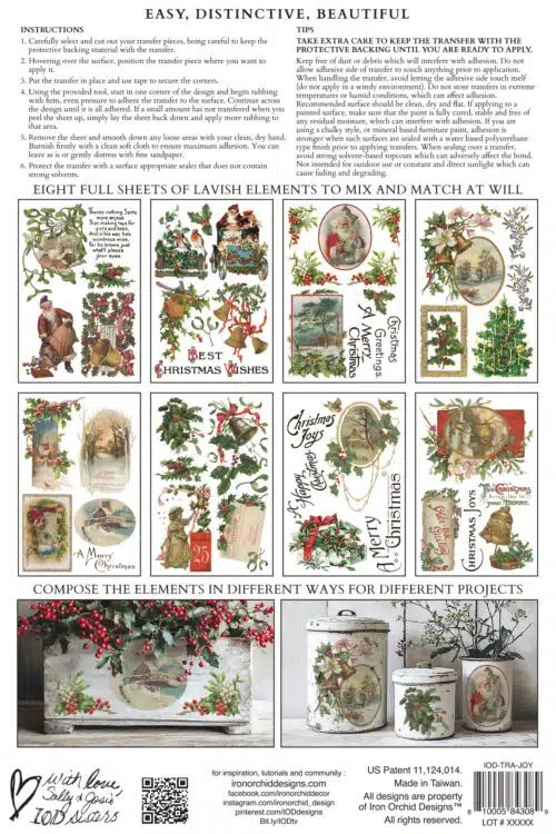 Christmas Joy - Transfert IOD - 20,32 x 30,48 cm – Image 10