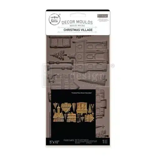 Christmas Village - Moule silicone Redesign with Prima  - 12,70 x 25,40 cm – Image 5