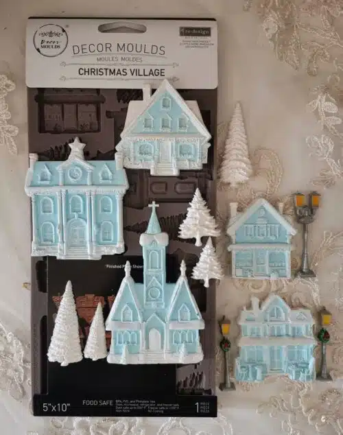 Christmas Village - Moule silicone Redesign with Prima  - 12,70 x 25,40 cm – Image 3