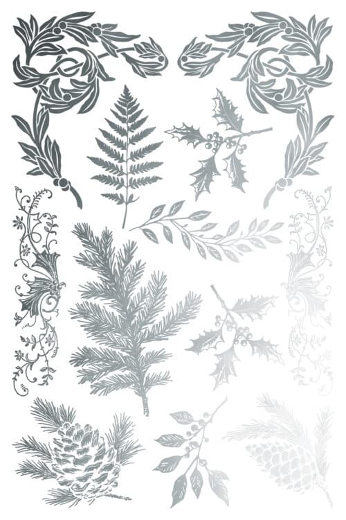 Figgy & Flourish - Gold & Silver Foil Transfert IOD - 20,32 x 30,48 cm – Image 7