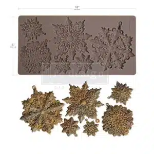Frosted Snowflake Wonders - Moule silicone Redesign with Prima - 12,70 x 25,40 cm