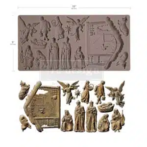 Holy Night Nativity - Moule silicone Redesign with Prima - 12,70 x 25,40 cm