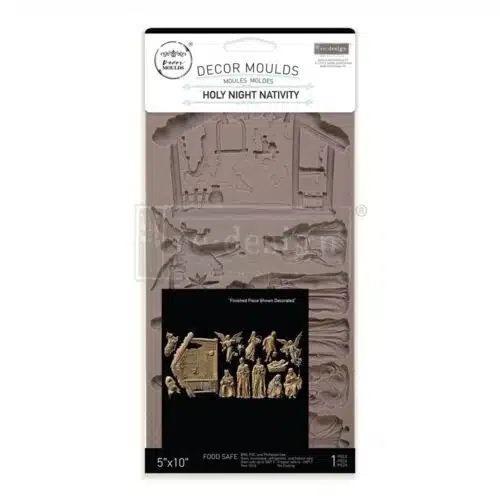 Holy Night Nativity - Moule silicone Redesign with Prima - 12,70 x 25,40 cm – Image 4