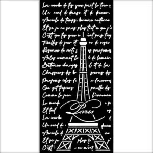KSTDL80 Pochoir Stamperia Oh là là - Tour Eiffel 12x25cm