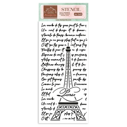 KSTDL80 Pochoir Stamperia Oh là là - Tour Eiffel 12x25cm – Image 2