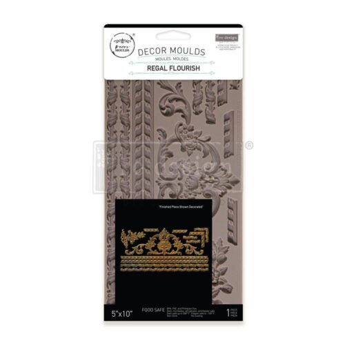 Regal Flourish - Moule silicone Redesign with Prima - 12,70 x 25,40 cm – Image 4