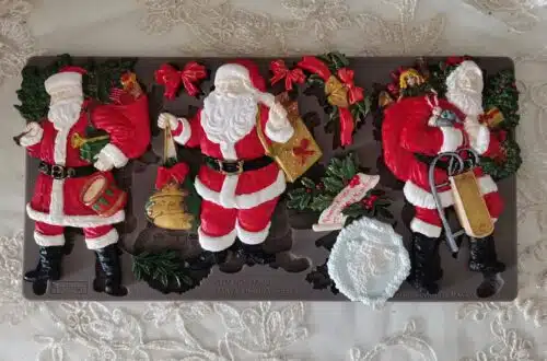Santa's Holiday Cheer - Moule silicone Redesign with Prima - 12,70 x 25,40 cm – Image 2