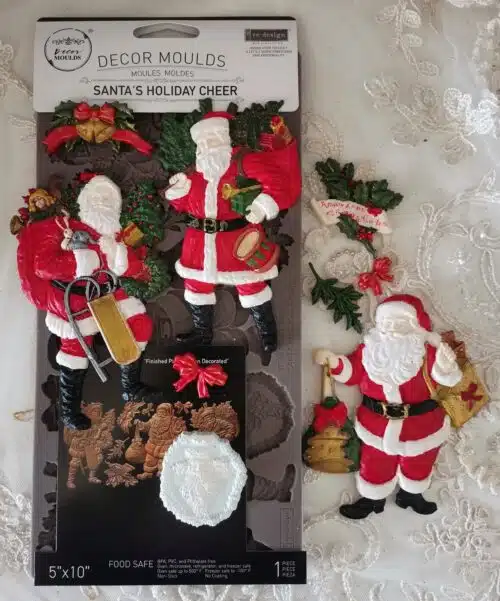 Santa's Holiday Cheer - Moule silicone Redesign with Prima - 12,70 x 25,40 cm – Image 3