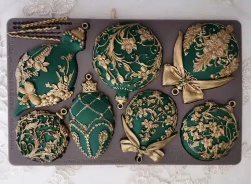 Shimmering Holiday Ornaments - Moule silicone Redesign with Prima  - 12,70 x 20,32 cm – Image 2