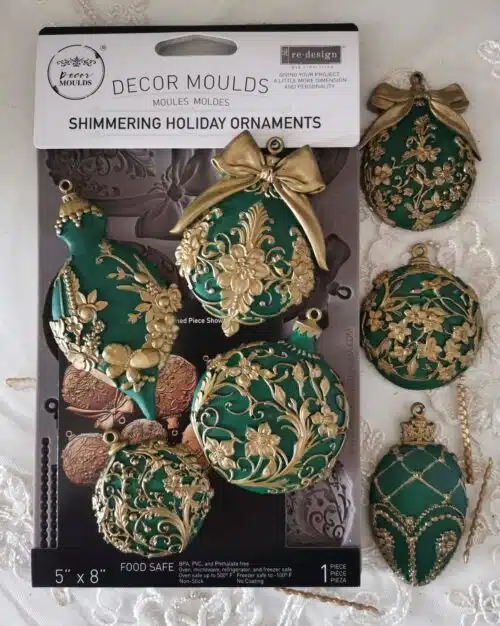 Shimmering Holiday Ornaments - Moule silicone Redesign with Prima  - 12,70 x 20,32 cm – Image 3