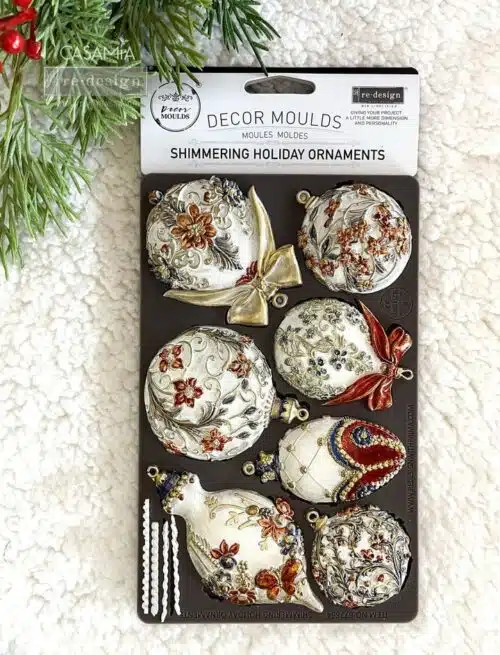 Shimmering Holiday Ornaments - Moule silicone Redesign with Prima  - 12,70 x 20,32 cm – Image 4