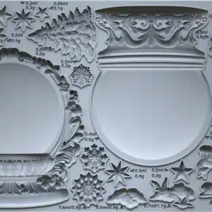 Snow Globes Moule silicone IOD - 15,24 x 25,40 cm