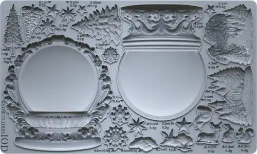 Snow Globes Moule silicone IOD - 15,24 x 25,40 cm