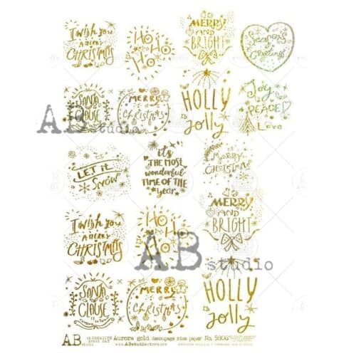 ID-5806 Papier de Riz *Gilded* (