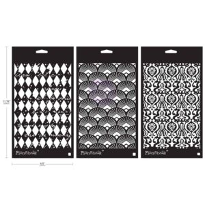 Decadent Walls - Set de Pochoirs Finnabair With Prima 15×23cm - Edition Limitée