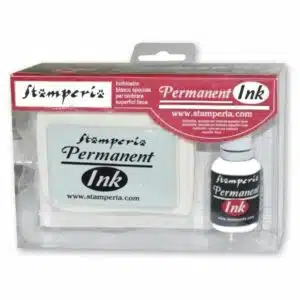 Kit encre permanente blanche Stamperia