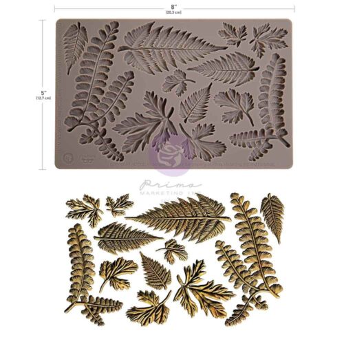 Fresh Foliage - Moule silicone Finnabair with Prima - 12,70x20,32cm