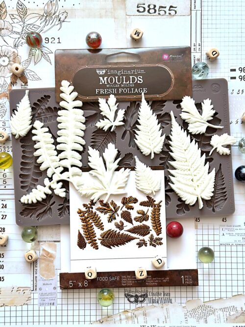 Fresh Foliage - Moule silicone Finnabair with Prima - 12,70x20,32cm – Image 5