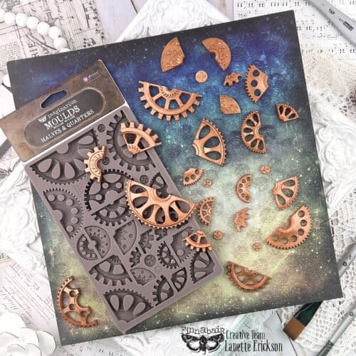 Halves and Quarters - Moule silicone Finnabair with Prima - 12,70x20,32cm – Image 3