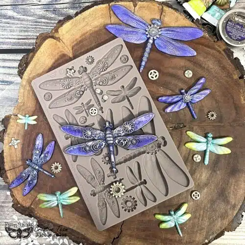 Machine Dragonflies - Moule silicone Finnabair with Prima - 12,70x20,32cm – Image 4