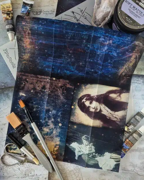 Nightdreaming – Papier Découpage Fibre A3 Finnabair with Prima – Image 2