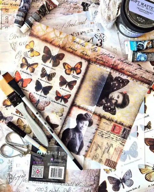 Southampton Butterflies – Papier Découpage Fibre A3 Finnabair with Prima – Image 2