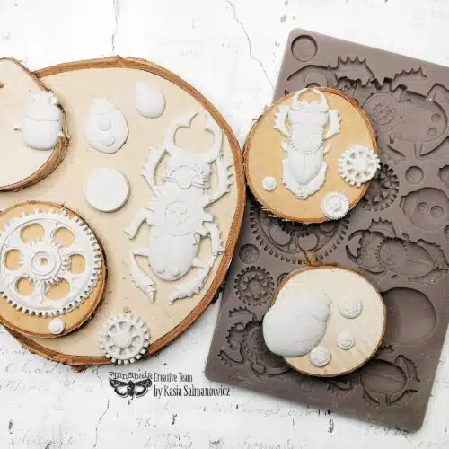Steampunk Beetles - Moule silicone Finnabair with Prima - 12,70x20,32 – Image 6