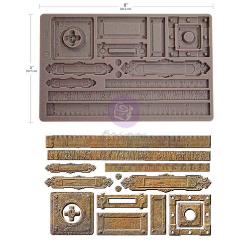 Tapes And Labels - Moule silicone Finnabair with Prima - 12,70x20,32cm