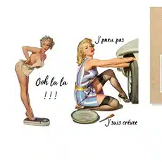 Pin Up - Transfert décoratif A4